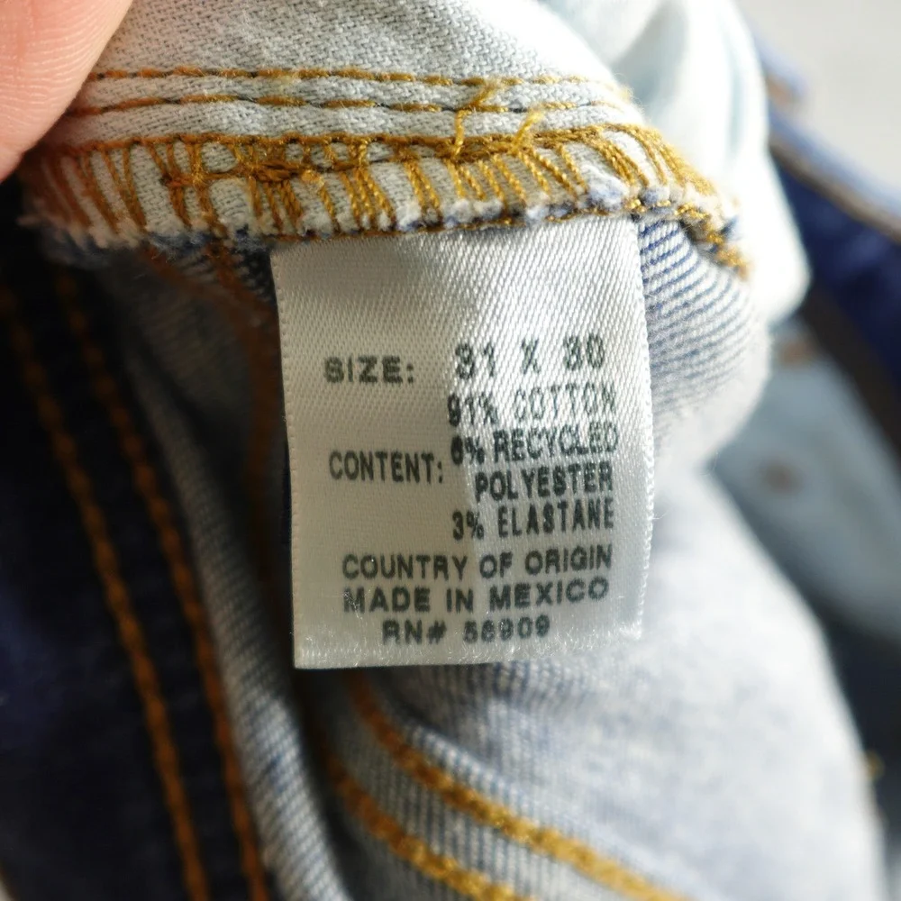 Cremieux Jeans Mens 31x25 Blue Premium Denim Straight Leg Stretch Dark Wash